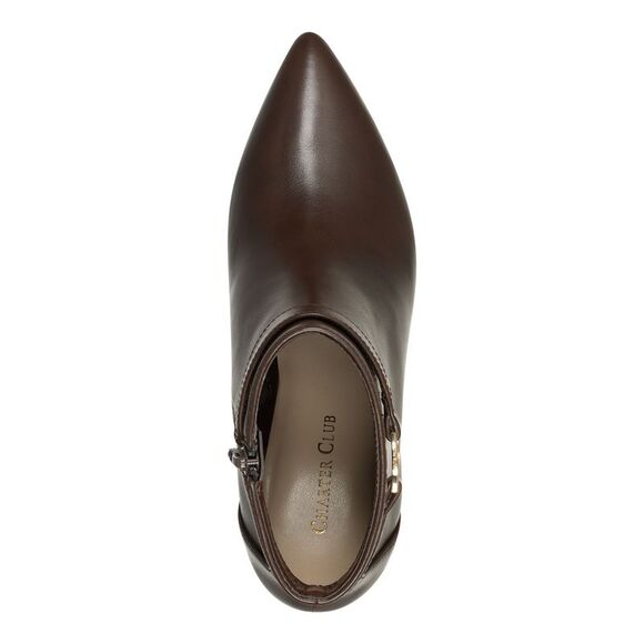 CHARTER CLUB Womens Brown Padded Ulyssa Pointed Toe Stiletto Booties 5.5 M - Picture 3 of 4